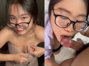 Nữ học sinh mút chuối đá trứng cút điêu luyện